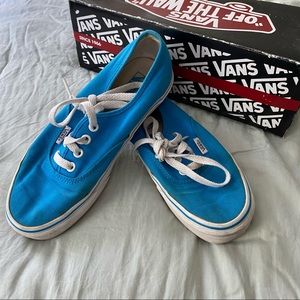 Vans | blue canvas sneakers | size 7